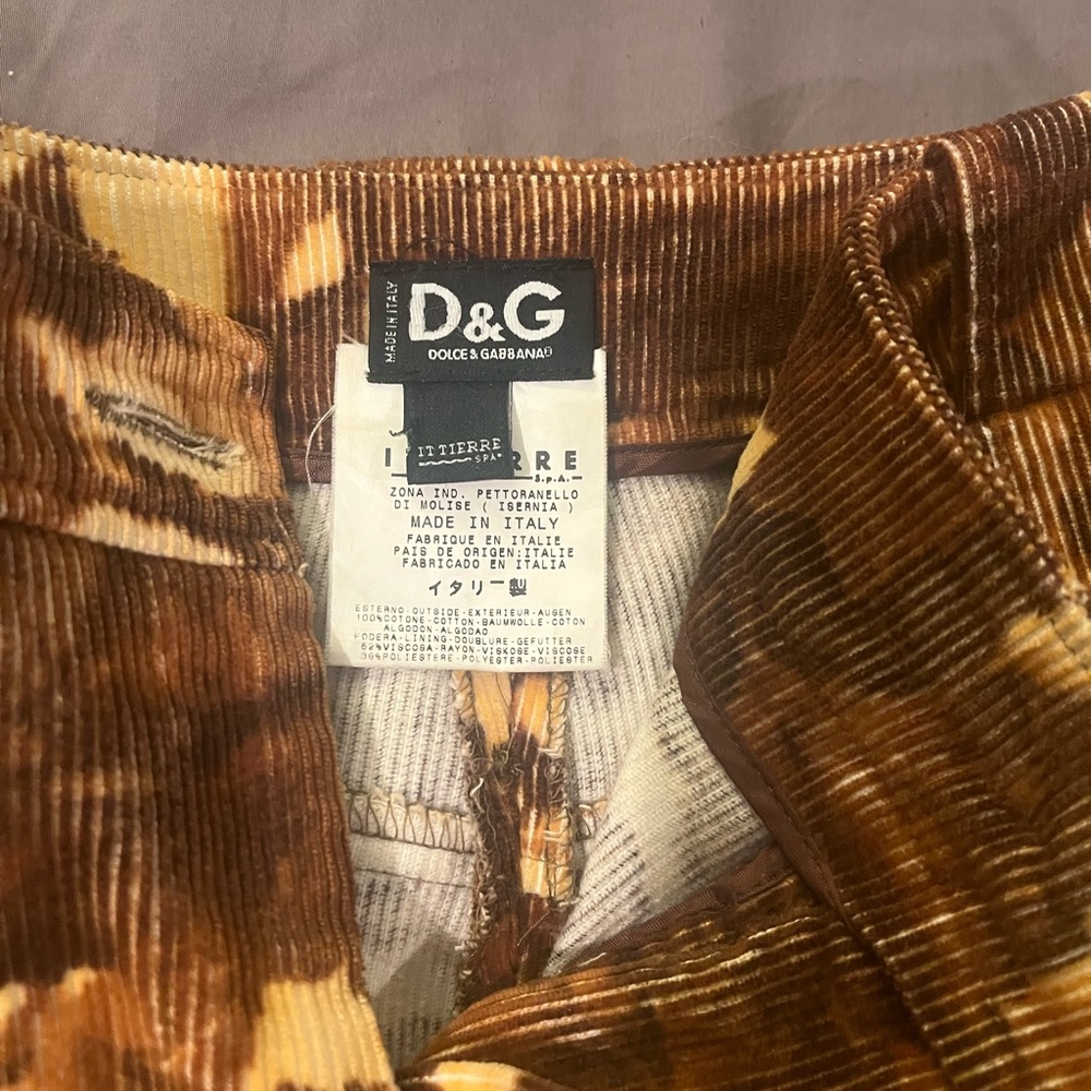 D&g corduroy pants